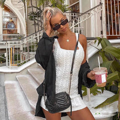 Spaghetti Strap Sleeveless Bodycon Mini Dress