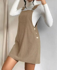 Casual Loose Sleeveless Slight Stretch Slip Mini Dress