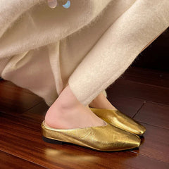 Summers Slippers Square Toe Elegant Sandals Luxury Designer Shoes