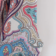 Casual Flowers Print Halter Sleeveless A-LINE Mini Dress