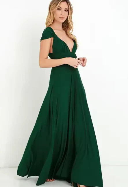 Bohemian Hollow Out V-neck Sleeveless Party Birthday Maxi Dress