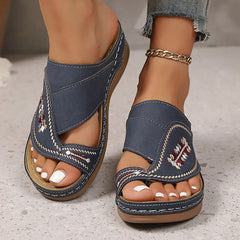 Slippers Wedge Sandals Flip Flops Non-Slip Soft Platform Shoes