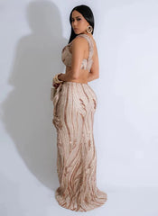 One Shoulder Sleeveless Crop Tops and Fishtail Skirt Two Piece Sets Outfits