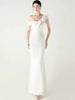 Luxury Rhinestone Diamonds One-Shoulder Evening Party Dresses