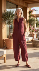 Women's Elegant Sleeveless Jumpsuit