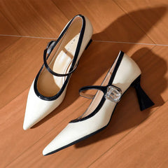 Autumn Pumps Pointed Toe Patent Leather High Heel
