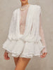 Casual Solid O Neck Long Sleeve High Waist Temperament Loose Chic Mini Dresses