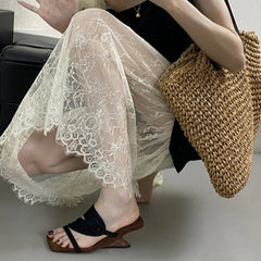 Elegant Square Toe Narrow Band Designer Brand Sandal Shallow Wedges Sandal Concise Comfortable Slide Sandal