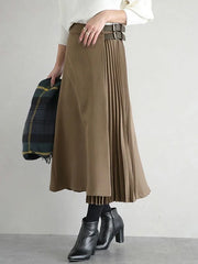 Long Skirt Cotton Polyester Bottoms