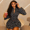 Casual Full Sleeve Zip-Up Jackets and Elastic Waist Ruffles Skirts 2 Piece Set