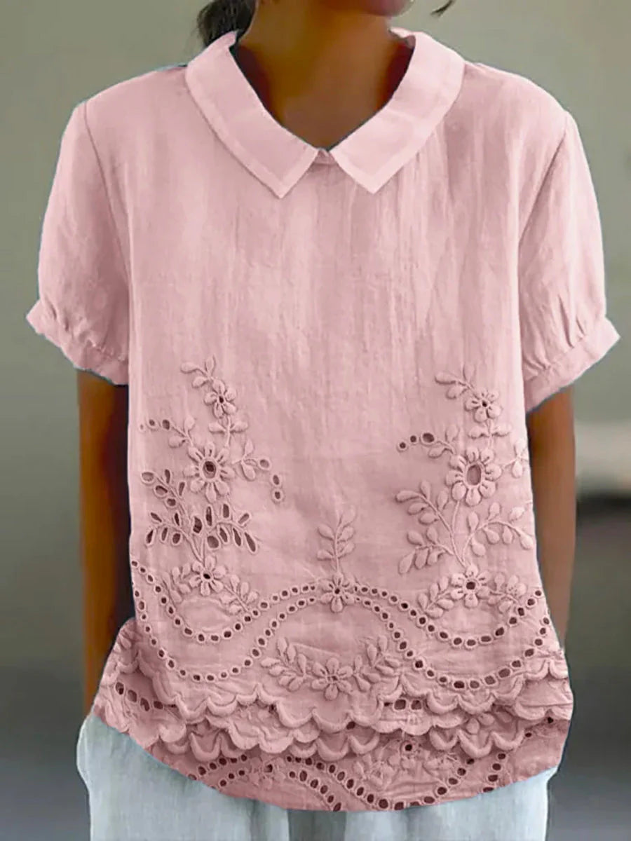 Women's Floral Embroidered Shirt