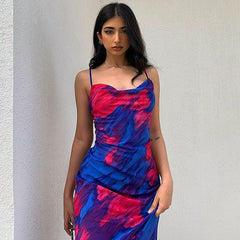 Spaghetti Strap Backless Party Night Club Dress