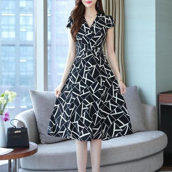 Plus Size Clothing Midi Casual Dress