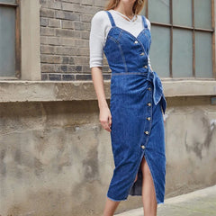Long Mid-calf Strapless Stretch Slit Sheath Dresses