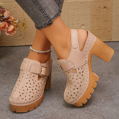 Large Size 43 Thick Heel