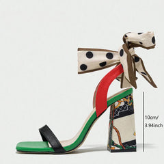 Butterfly Knot Decoration Super High Heel