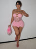 Elegant Strapless Baby dolls Club Party Hip Package Skirt Mini Dress