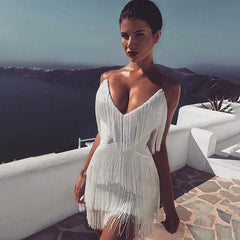 Spaghetti Strap Dresses Sleeveless Solid Elegant Club Party