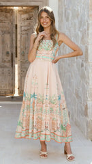 Nellie Midi Dress - Aurora Print