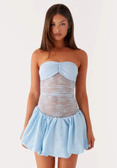 Elegant  A-Line Tube Strapless Bud High Waisted Skinny Mini Dress
