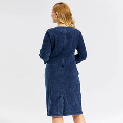 Denim Dress Premium Slim Fit Dress