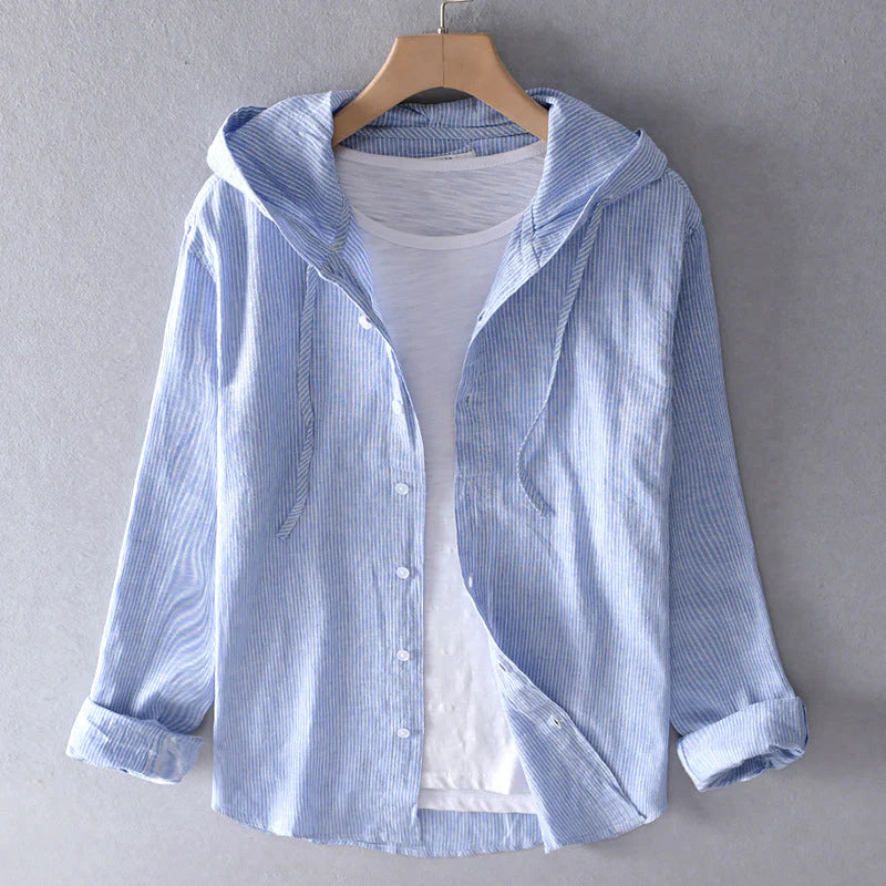 Women's Breezy Cotton-Linen Hoodie