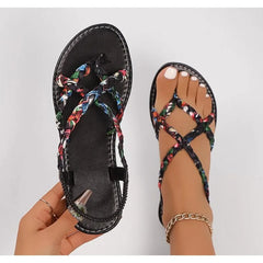Fashionable Lightweight Large Size Beach Sandals for Round Head Comfortable Fish Mouth Casual Sandals