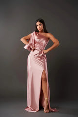 Women's Figure Hugging Wrap Wedding Guest Dress