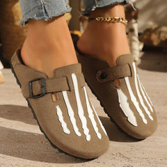 Casual Backless Mule Sandals Suitable Indoor/Outdoor Wear Minimalist Street Style, Daily Walking and Casual Comfortable Slippers