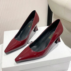 Leopard Ladies Slip on High Heel