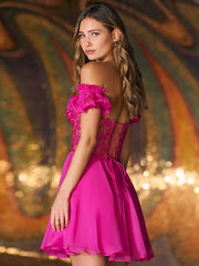 Short Sweetheart Neck Lace Charming With Homecoming Dress