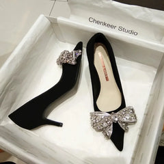 Bowknot Pointed Toe High Heel