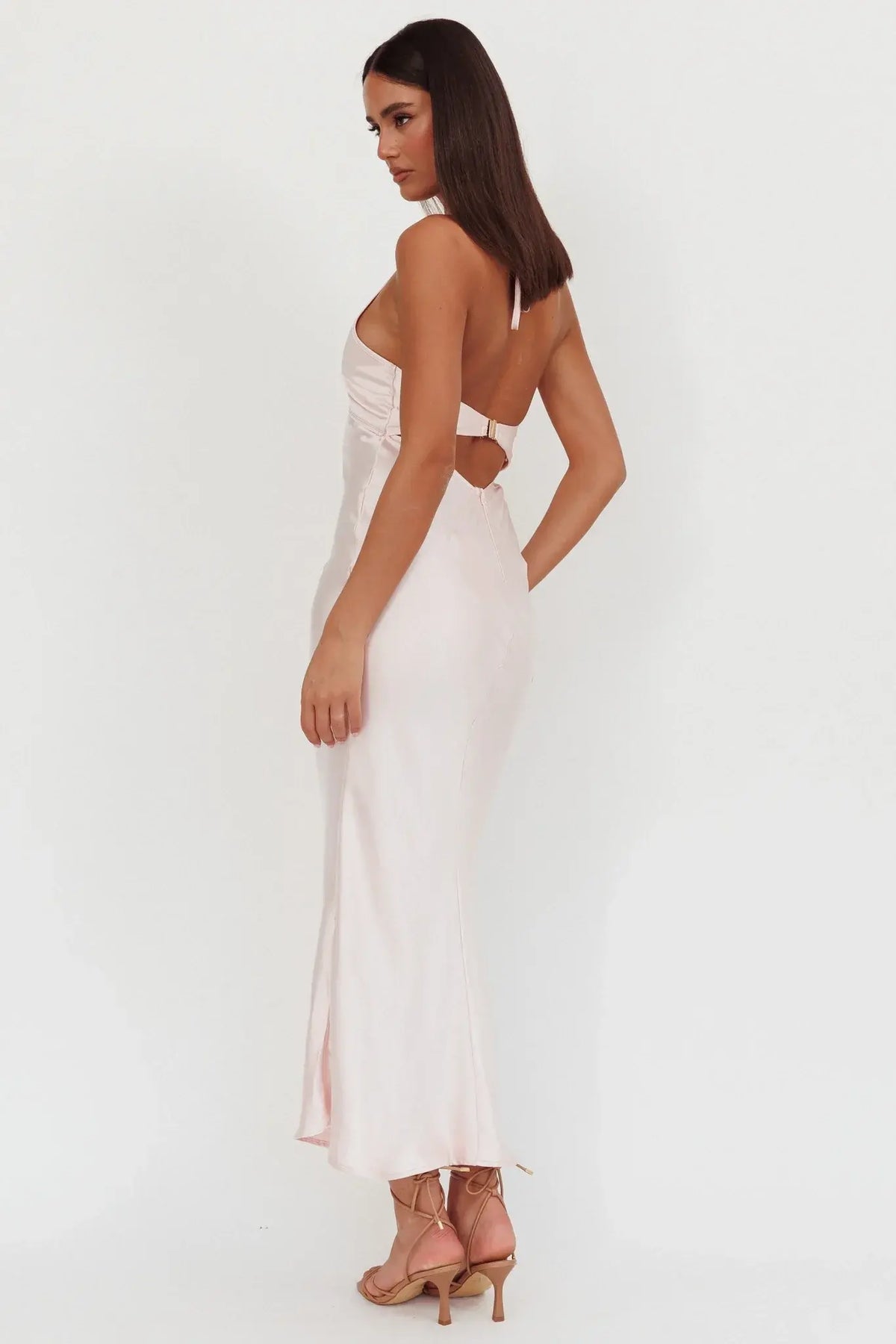 Jassinta Keyhole Bust Maxi Dress Pink