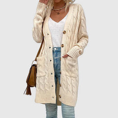 Women's cable-knit cardigan