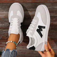 Designer Sneakers Round Head Deep Mouth Light Sneakers Versatile Breathable Cross Lace Casual Sneakers Zapatos De Mujer