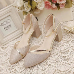 Spring and Black High-heeled Shoes