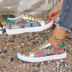 Women's Round Toe Low-Top Sneakers