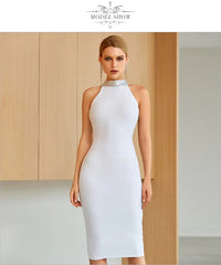 Club Dress Backless Sequined Hot Celebrity Party Bodycon Dresses