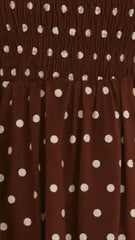 Molly Mini Dress - Chocolate/Nude Spot