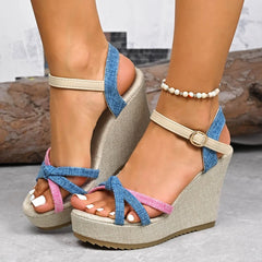 Round Toe and Elegant Wedge Heel