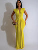 Elegant Ruched Deep V-neck Sheath Zipper Night Party Bodycon Maxi Dresses