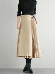 Long Skirt Cotton Polyester Bottoms