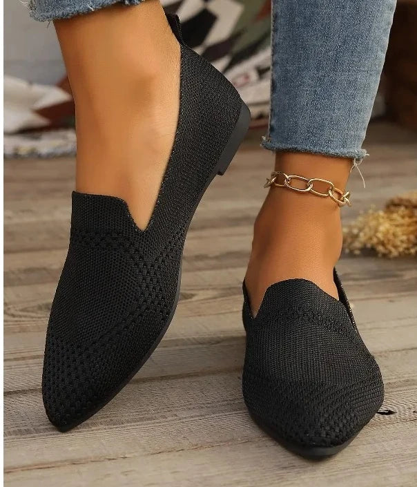 Autumn Outwear Solid Color Oversized Shallow Cut Shoes