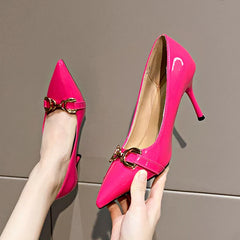 Metal Belt Buckle Shoes