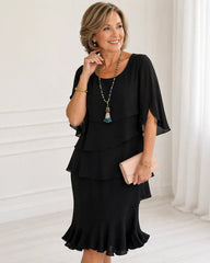 Women's Elegant Comfort Ruffle Dress