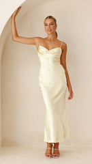 Justine Midi Dress - Yellow