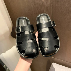 Rome Slippers Flats Platform Shoes