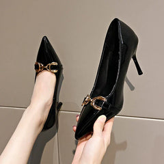 Metal Belt Buckle Shoes