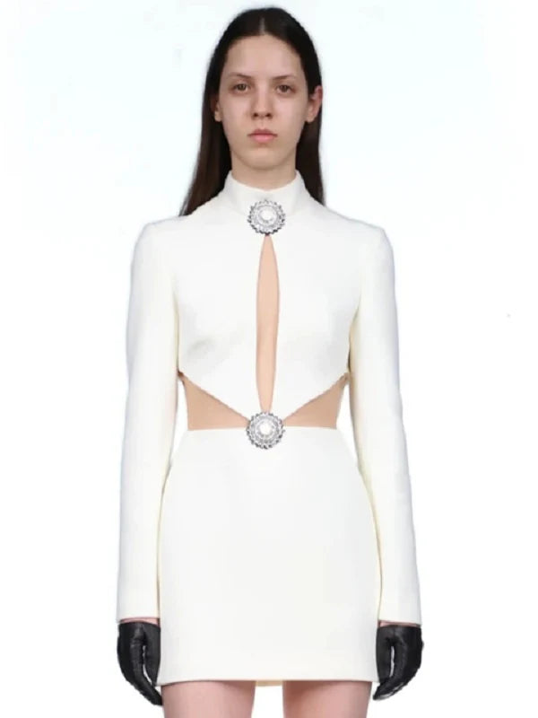Hollow Out Evening Party Outwear Bodycon Outfits Dress