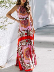 Casual Printed Long Maxi Dress